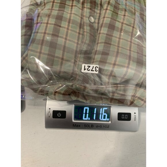 Ralph Lauren Women’s 6 Plaid Thick Flannel Top Green Snap Button Cabin Country - Picture 11 of 11